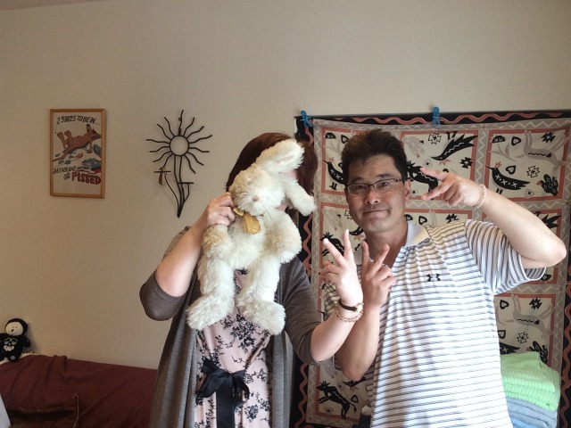 お客様と前田歩の笑顔のツーショット 相模原 女性占い師